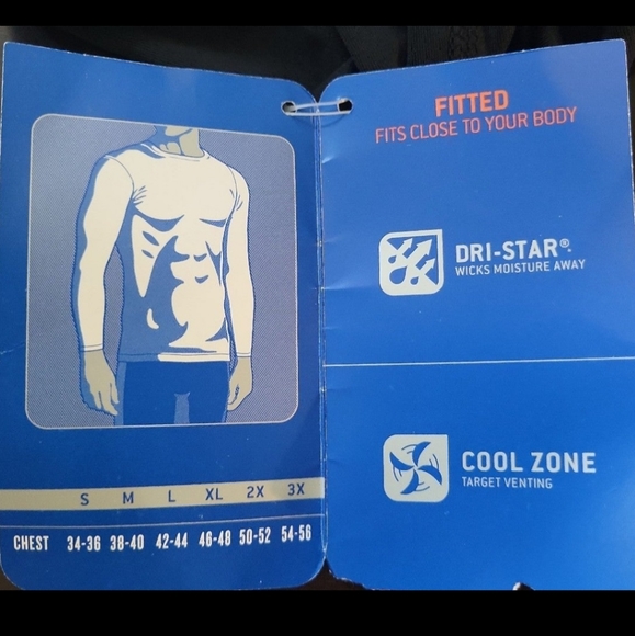 Men's Starter Dri-Star Long Sleeve Fitted Top - Picture 6 of 6